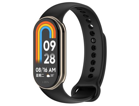 Pasek Opaska Bransoleta Silikon Czarny do Xiaomi Mi Band 8 9 - 4